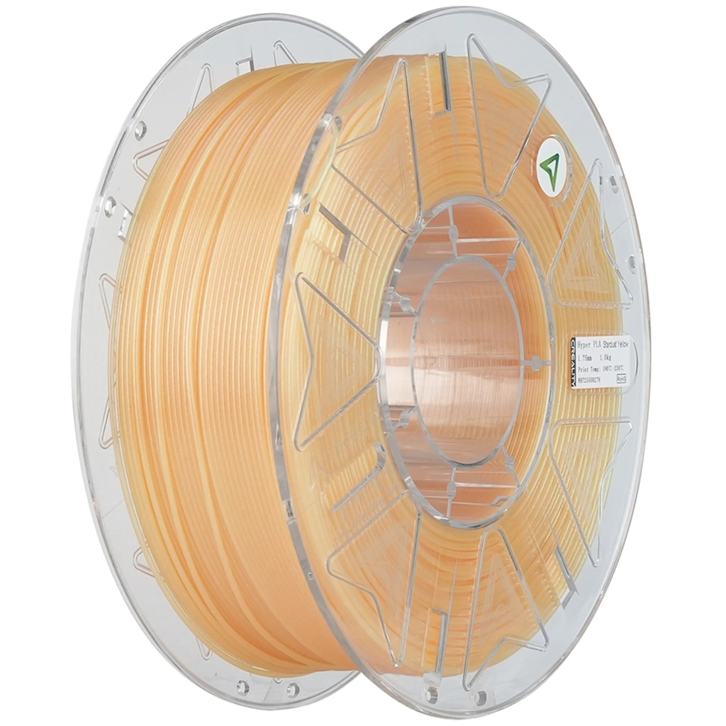 Пластик для 3D-принтера Creality PLA Hyper RFID Stardust 1.75mm, 1kg, yellow (3301010573) Пластик для 3D-принтера Creality PLA Hyper RFID Stardust 1.75mm, 1kg, yellow (3301010573)