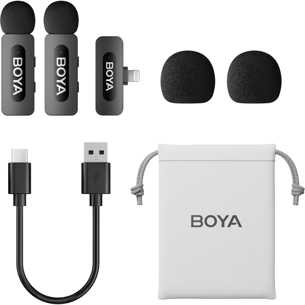 Мікрофон Boya BY-V2 Lightning Black (BY-V2) Мікрофон Boya BY-V2 Lightning Black (BY-V2)