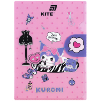 Folder - corner Kite with flap A4 Kuromi- 2 (HK25-248-2)