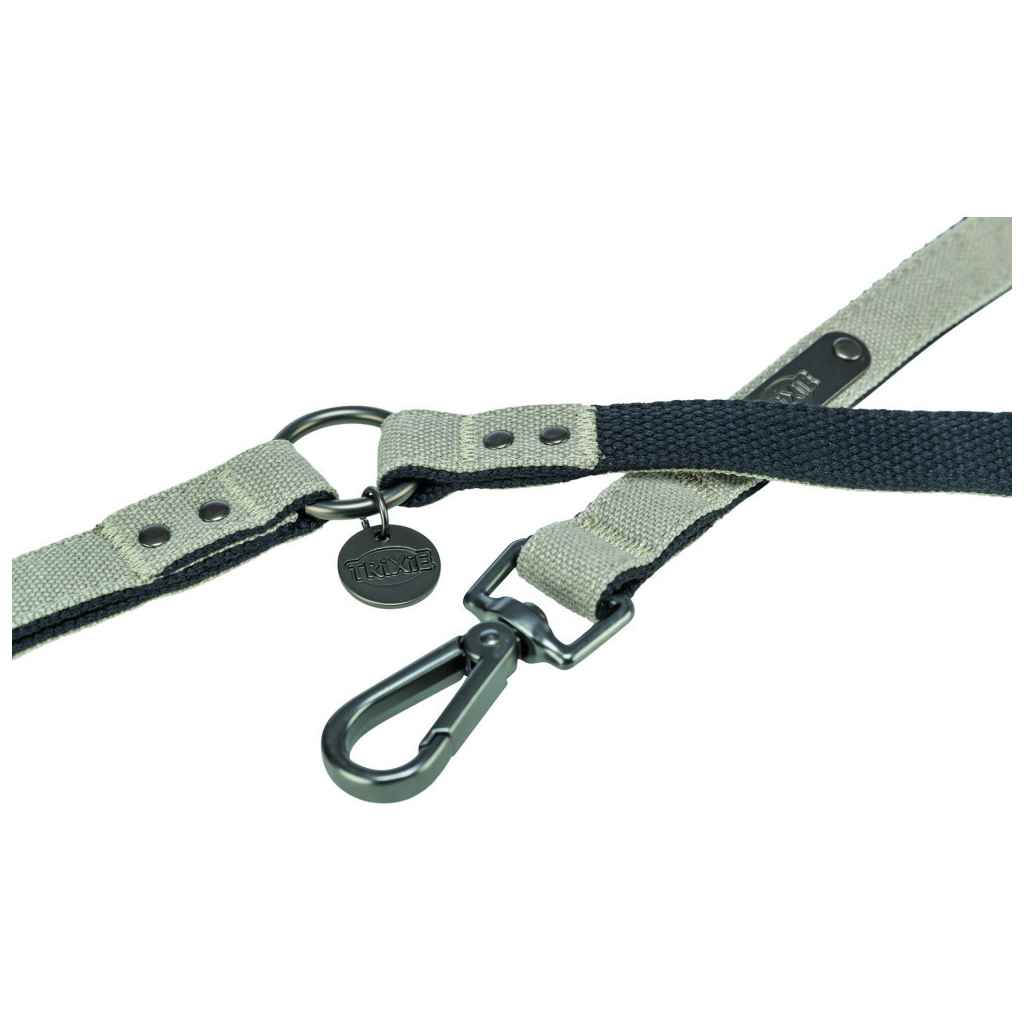 Повідець для собак Trixie CityStyle бавовна S–M 1.2 м 13 мм світло-сірий (4053032681378)