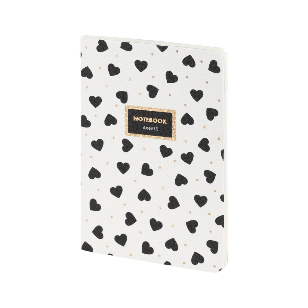 Книга записна Axent A6 Black&White, 60 аркушів клітинка (8711-7-A)