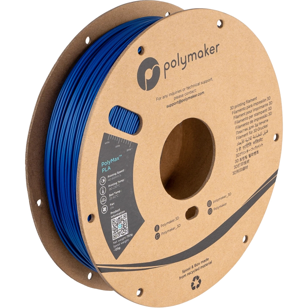 Пластик для 3D-принтера Polymaker TOUGH PLA 1,75mm 0,75kg BLUE (PA06005)
