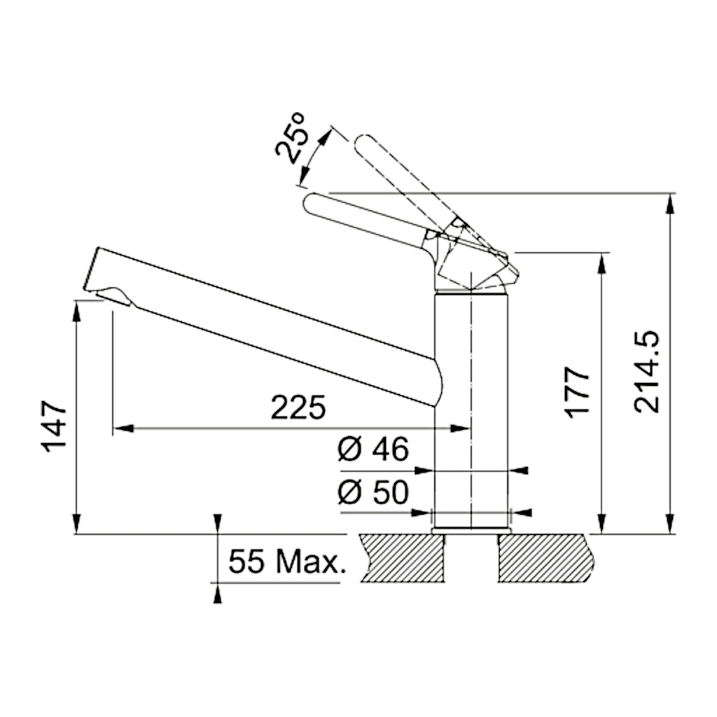 Змішувач Franke Orbit (115.0623.140)