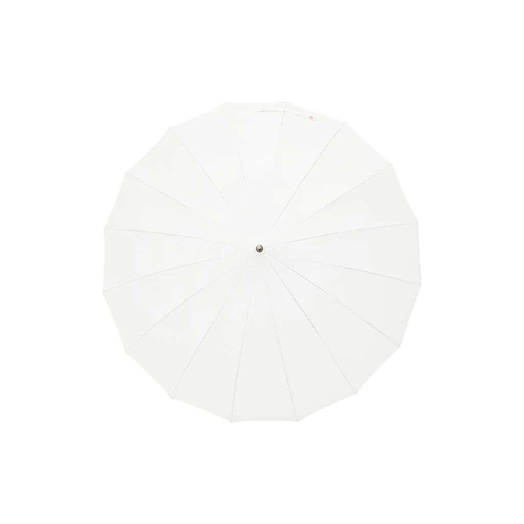 Парасоля Krago тростина, 16 спиць з дерев''яною ручкою біла (umb-7-004)