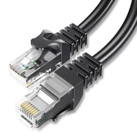 Патч-корд 2м UTP cat 6 RJ45 TopSpeed Ethernet Round Cable Black Essager (EXCWXY-JSA01)