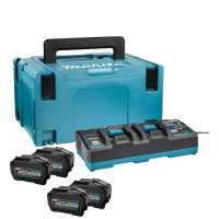 Set battery + charger Makita XGT 4x5Ah, DC40RB, Makpac (191U42-2)