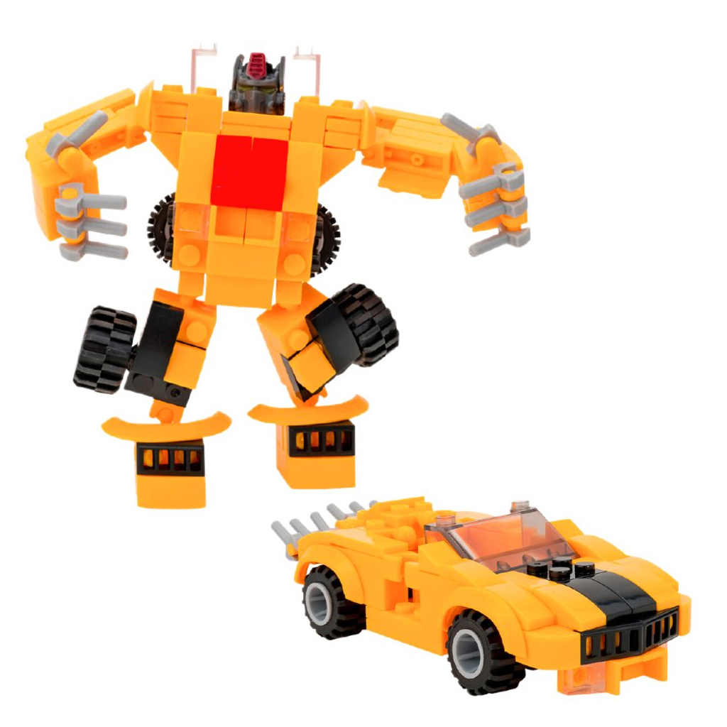 Конструктор Cubix Traxfigure 2-в-1, жовтий (39727/4) Конструктор Cubix Traxfigure 2-в-1, жовтий (39727/4)