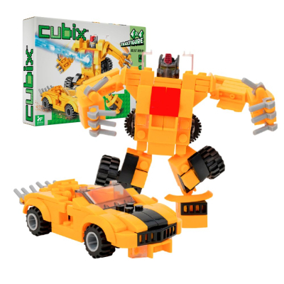 Конструктор Cubix Traxfigure 2-в-1, жовтий (39727/4)