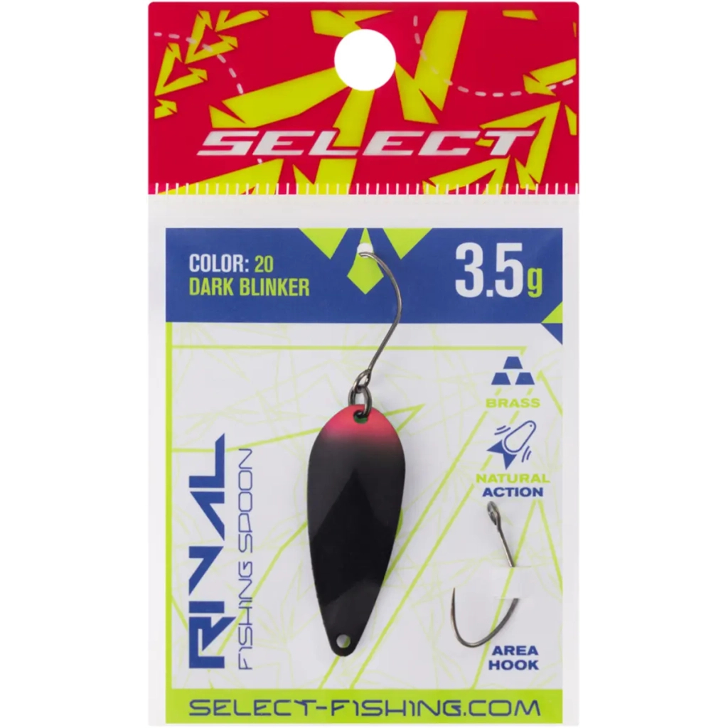 Блешня Select Rival 3.5g 34mm 20 Dark Blinker (1870.80.36) Блешня Select Rival 3.5g 34mm 20 Dark Blinker (1870.80.36)