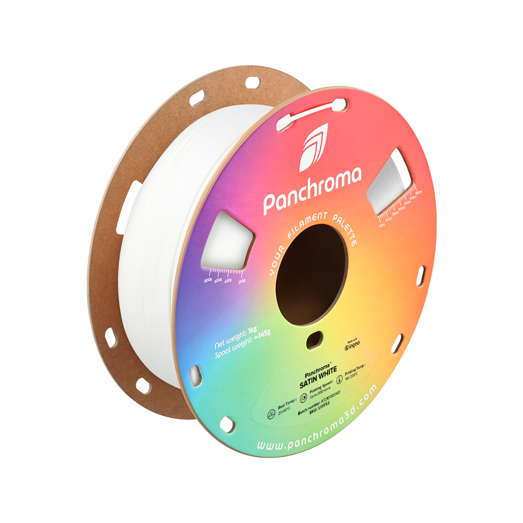 Пластик для 3D-принтера Polymaker PLA PANCHROMA SATIN 1,75mm 1kg WHITE (CA05009)