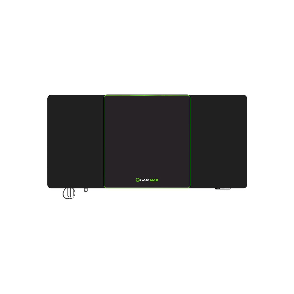 Комп'ютерний стіл Gamemax D160-Black-EC Black (D160-Black-EC)