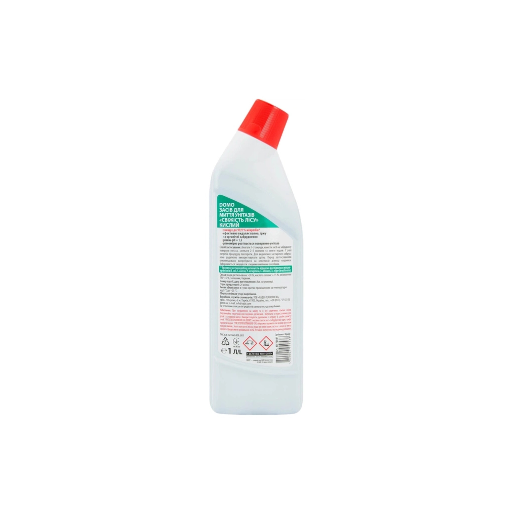 Засіб для чищення унітазу Domo Свіжість лісу 1 л (4820024949538)