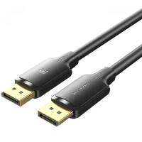 Кабель мультимедійний DisplayPort M to DisplayPort M 1.0m 16K60Hz/8K240Hz fabric gray Vention (HGCHF)