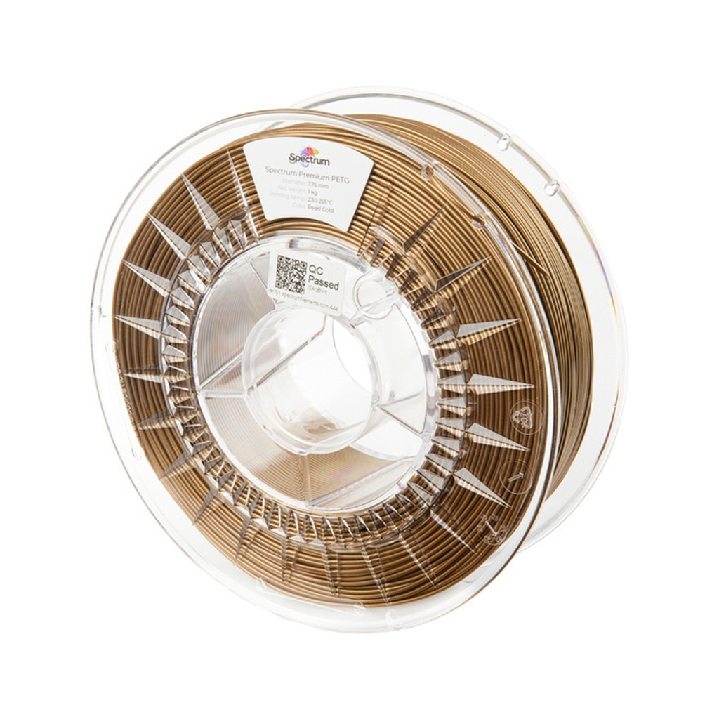 Пластик для 3D-принтера Spectrum PET-G Premium 1.75mm 1kg Gold, Pearl (80602)
