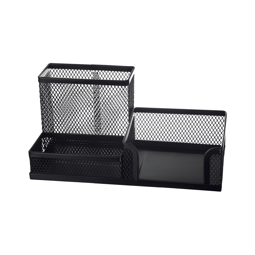 Підставка для дрібниць Buromax 200 x 100 x 100 мм, металева, чорна (BM.6247-01)
