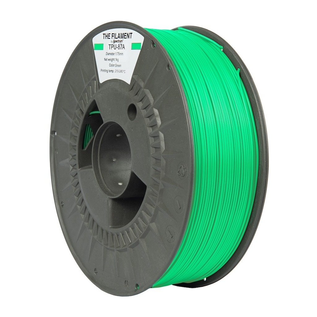 Пластик для 3D-принтера The Filament TPU-87A 1.75mm GREEN 1kg (TF-24129)