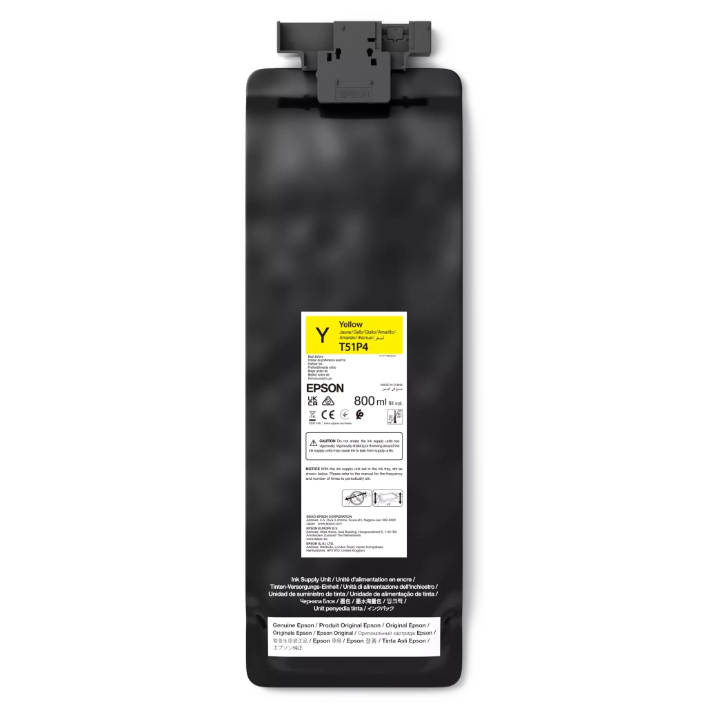 Контейнер з чорнилом Epson T51P UltraChrome GS3 Yellow, 800ML (C13T51P400)