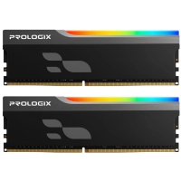 Computer memory module DDR4 32GB (2x16GB) 3200 MHz Onyx Black RGB Prologix (PRO32GB3200YBR4K)