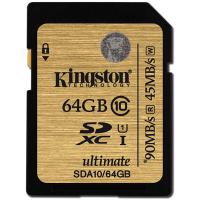 Карта пам'яті Kingston 64Gb Ultimate SDXC class 10 UHS-I (SDA10/64GB)