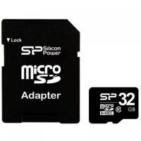 Карта пам'яті Silicon Power 32Gb microSDHC class 10 (SP032GBSTH010V10SP)