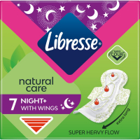 Sanitary pads Libresse Natural Care Night 7 pcs. (7322540611236)