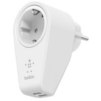 Зарядний пристрій Belkin BOOST UP (2*USB, 2.4A) + розетка (F8M102vf)