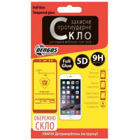 Скло захисне Dengos для Samsung Galaxy А7 2018 (А750), Full Glue 5D, black frame (TGFG-39)