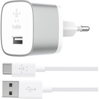 Зарядний пристрій Belkin USB-3.0 Quick Charge™ with USB-A to USB-C™ Cable 1.2m, 18W (F7U034VF04-SLV)