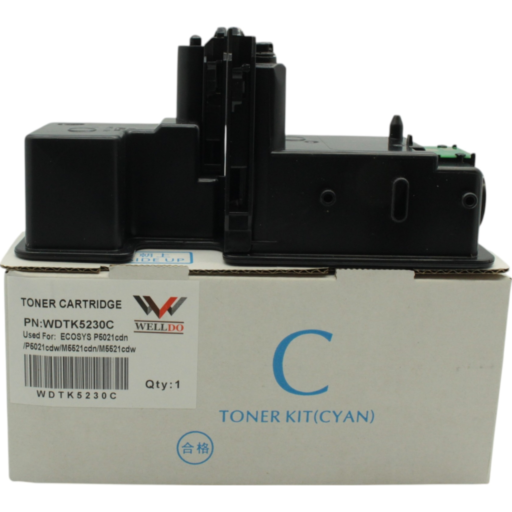 Картридж Welldo Kyocera TK-5230, Cyan, SAKATA, 2.2к (WDTK5230C)
