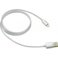 Дата кабель USB 2.0 AM to Lightning 1.0m Pearl White Canyon (CNE-CFI3PW)