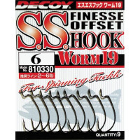 Hook Decoy Worm19 S.S. Hook 04 (9 pcs/pack) (1562.00.08)