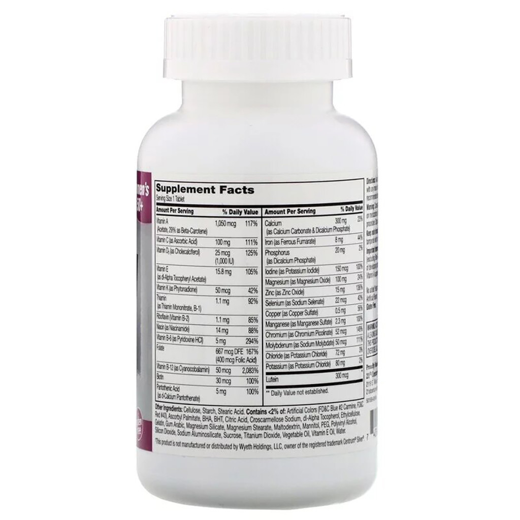 Мультивітамін 21st Century Мультивітаміни і Мультімінерали для Жінок 50+, Sentry Senior (CEN27542)