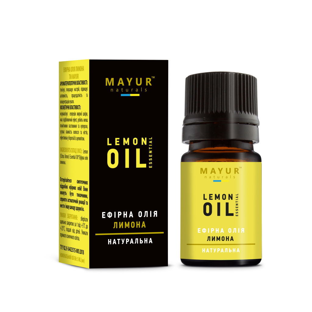 Ефірна олія Mayur Лимона 5 мл (4820189561514)