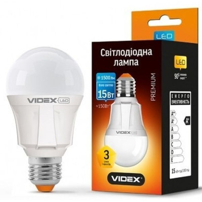 Лампочка Videx A60 15W E27 4100K (VL-A60-15274)