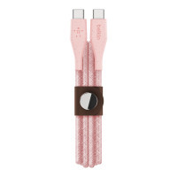 Дата кабель USB-C to USB-C 1.2m DuraTek Plus Pink Belkin (F8J241BT04-PNK)