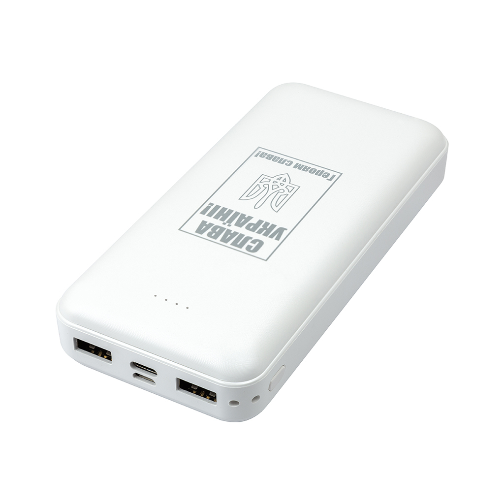 Батарея універсальна PowerPlant TPB22 20000mAh Input 5V/2A, Output 5V/2.4, USB-C, 2*USB-A, m (PB930531)