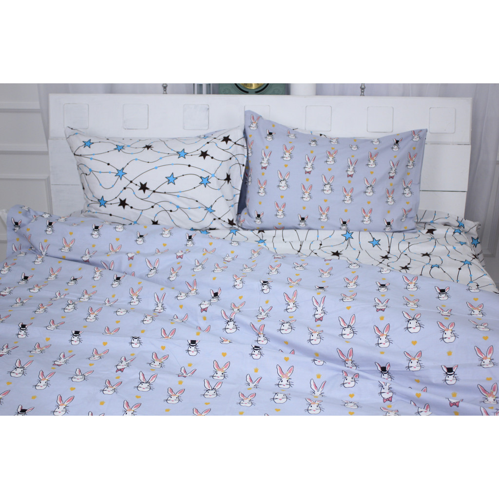 Постільна білизна MirSon Бязь Ranforce Elite 17-0527 Bunnies Сімейний (2200004682259)