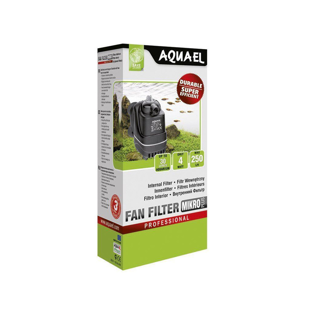 Фільтр для акваріума AquaEl Fan Mikro Plus внутрішній до 30 л (5905546060639)
