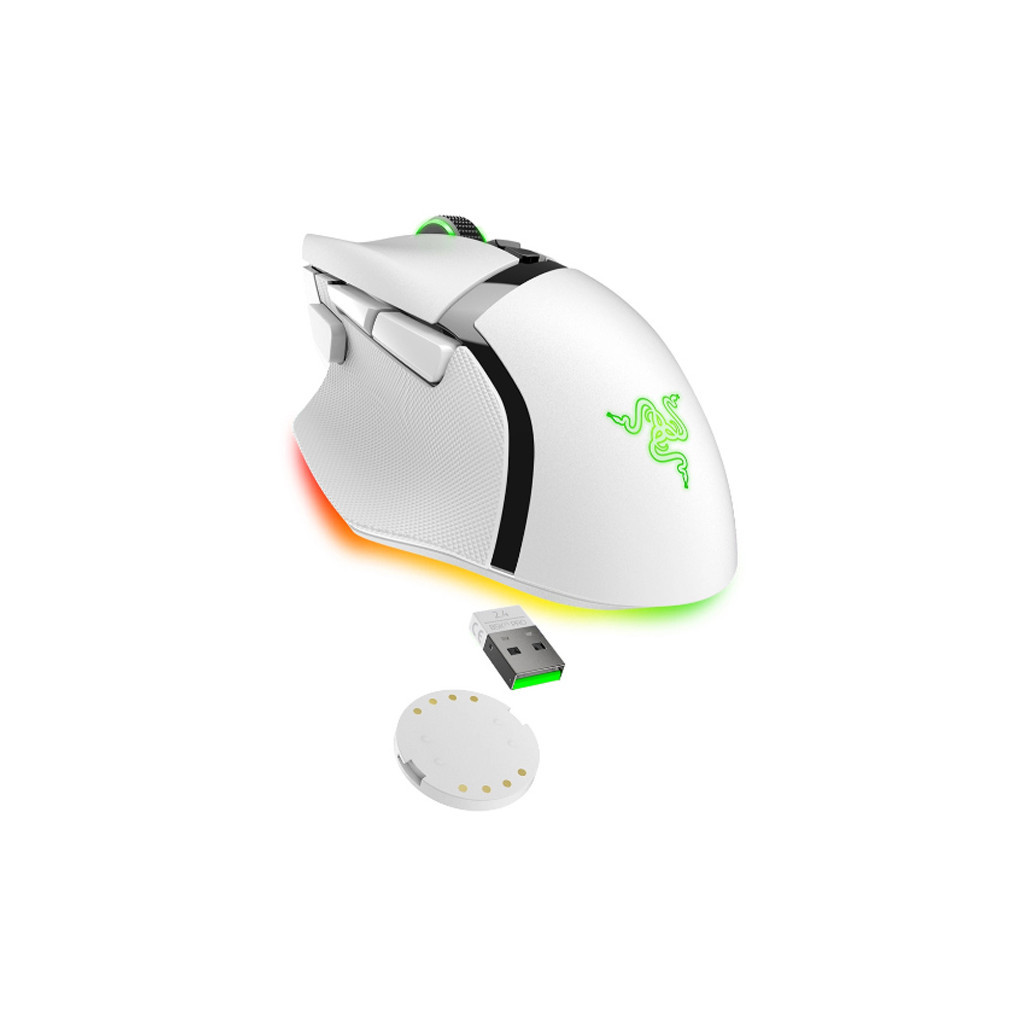 Мишка Razer Basilisk V3 Pro Wireless/Bluetooth White (RZ01-04620200-R3G1) Мишка Razer Basilisk V3 Pro Wireless/Bluetooth White (RZ01-04620200-R3G1)