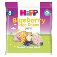 Хлібці дитячі HiPP органічні рисові з чорницею і яблуком 30 г (9062300132684)