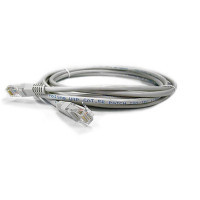 Patch cord 1m, UTP, cat.5e, CU, 24AWG, gray Kingda (KD-PAUT3100GY)