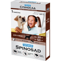 Таблетки для тварин Superium Spinosad від бліх для собак вагою 20-50 кг (4823089341491)