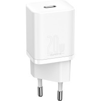 Зарядний пристрій Baseus Super Si Quick Charger 1C 20W EU White (CCSUP-B02)