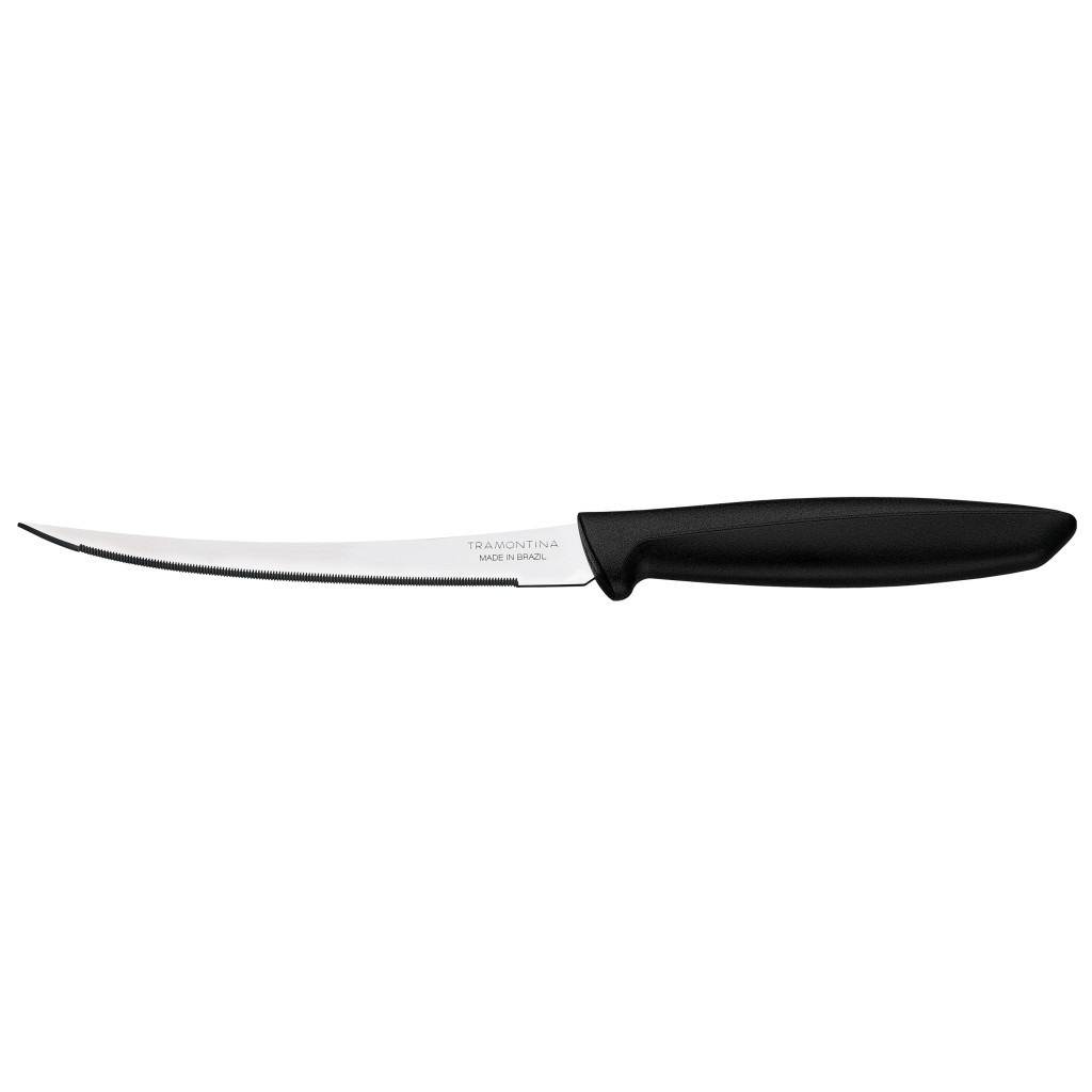 Кухонний ніж Tramontina Plenus Black Tomato 127мм (23428/105) Кухонний ніж Tramontina Plenus Black Tomato 127мм (23428/105)