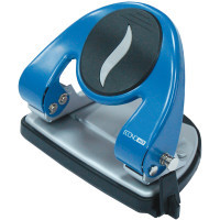 Economix hole punch with a ruler of 20 sheets Blue (E40117)