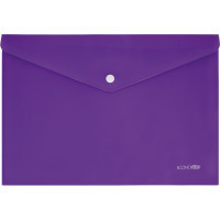 Folder - envelope Economix A4 180 microns, opaque, texture "orange", purple (E31305-58)