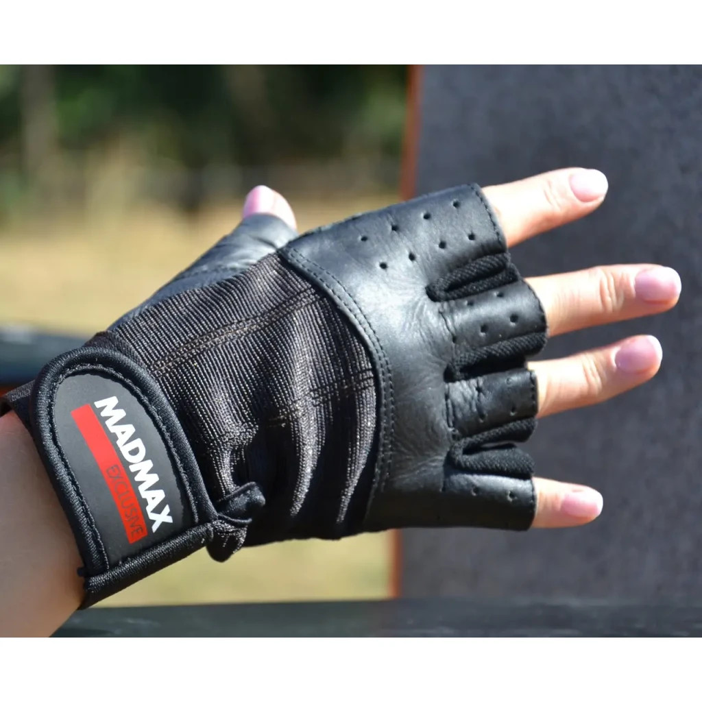 Рукавички для фітнесу MadMax MFG-248 Clasic Exclusive Black L (MFG-248-Black_L)