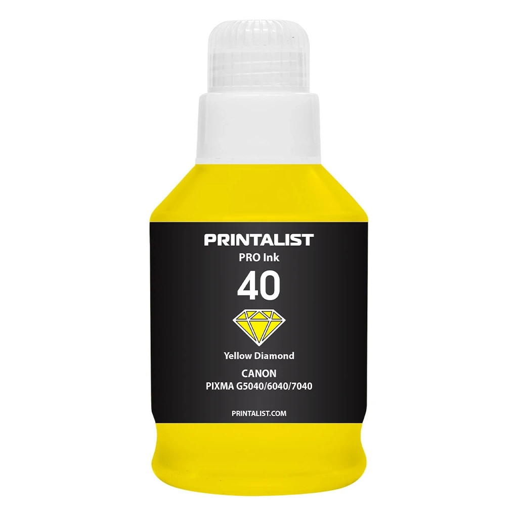 Чорнило Printalist Canon GI-40 для G5040/G6040 190г Yellow (PL40Y)