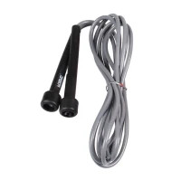 Скакалка LiveUp PVC Jump Rope LS3115-g в тубусі чорний/сірий 275x0.5см (6951376100655)