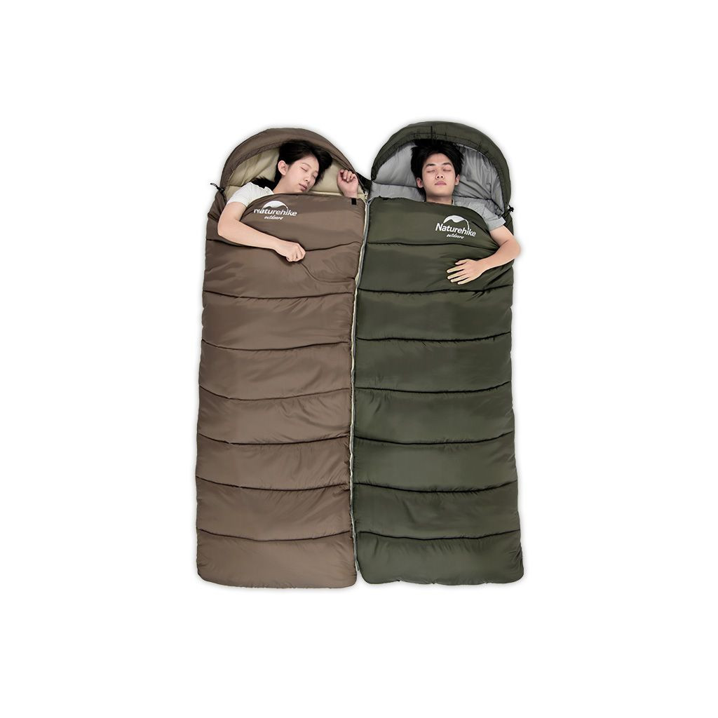 Спальний мішок Naturehike з капюшоном U350S NH20MSD07 (-3°C) правий, коричневий (6927595764312-R) Спальний мішок Naturehike з капюшоном U350S NH20MSD07 (-3°C) правий, коричневий (6927595764312-R)